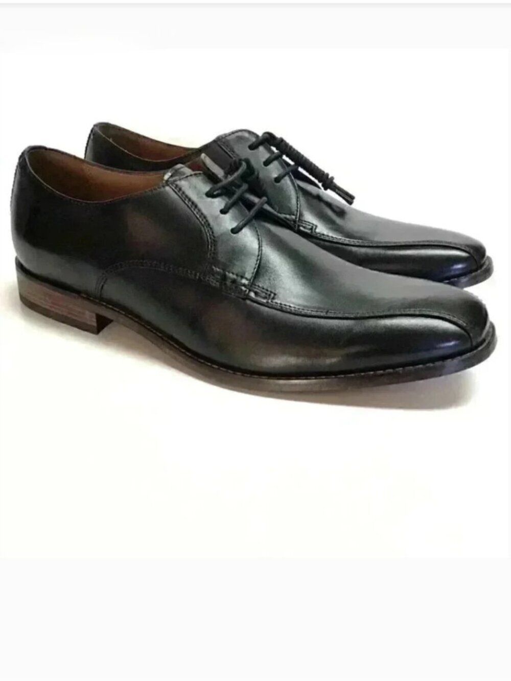 Bostonian Narrate Walk Mens 13 D Oxford Dress Shoes Black Leather Lace Up NEW